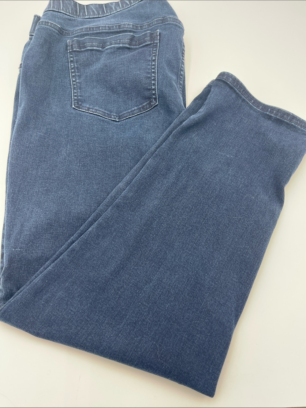 Catherines Women's Straight Leg Jeans in Blue Denim 1X 18/20W